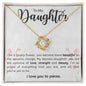 I Love you to Pieces Daughter | Love Knot Necklace