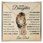 To My Daughter I Promise to Love you | Love Knot Necklace