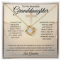 Granddaughter I Hope | Love Knot Necklace