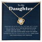 Daughter, I Carry You with Me Always | Love Knot Necklace
