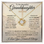 Granddaughter I Love You Forever | Love Knot Necklace