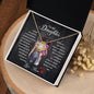 Dance in the Rain | Love Knot Necklace Love Mom (Dark Background)