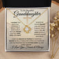 Granddaughter I Love You Forever | Love Knot Necklace