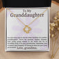Sweetest, Kindest, Funniest Granddaughter | Love Knot Necklace