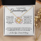Beautiful Granddaughter | Love Knot Necklace