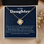 Daughter, I Carry You with Me Always | Love Knot Necklace