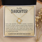 Smart Talented Beautiful Daughter | Love Knot Necklace
