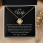 To My Wife Love Your Husband | Love knot Necklace