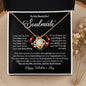 Happy Valentine's Day Beautiful Soulmate | Love Knot Necklace