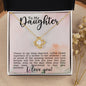 Cheers To My daughter | Love Knot Necklace