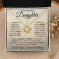 Daughter Straighten Your Crown | Love Knot Necklace