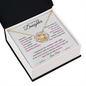 Lovely Daughter from Dad Pink | Love Knot Necklace