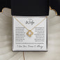 Wife Our Love is a Beautiful Journey | Love Knot Necklace