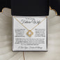 To My Loving Future Wife | Love Knot Necklace