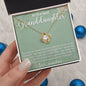 My Heart Loves You Granddaughter | Love Knot Necklace