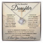 Daughter Straighten Your Crown | Love Knot Necklace