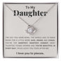 Daughter You're Beautiful in Every Way | Love Knot Necklace