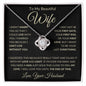 Wife Love & Light | Love Knot Necklace (Black Card)