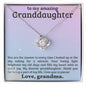 Loving Light Granddaughter | Love Knot Necklace