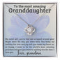 My Sweet Girl Love Grandma | Love Knot Necklace