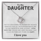 I'd Give Anything Daughter | Love Knot Necklace