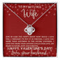 Wife My Heart is Yours | Love Knot Necklace