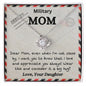 Military Mom Love Your Daughter | Love Knot Necklace
