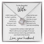 To My Wife | love Knot Necklace