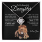 Proud to be Your Dad | Love Knot Necklace Black Card