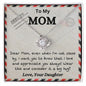 To My Mom Airmail Love Your Daughter | Love Knot Necklace