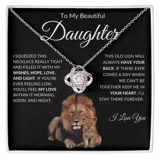 Love Knot Necklace | Beautiful Daughter This Old Lion