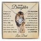 To My Daughter I Promise to Love you | Love Knot Necklace