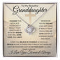 Granddaughter I Love You Forever | Love Knot Necklace