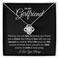 To My Girlfriend | Love Knot Necklace Black Card
