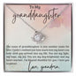 My Light, My Hope, My Joy Granddaughter | Love Knot Necklace