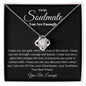 You Are Enough Soulmate | Love Knot Necklace Black Card