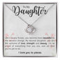 I Love you to Pieces Daughter | Love Knot Necklace