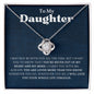 Daughter, I Carry You with Me Always | Love Knot Necklace
