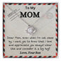 To My Mom Airmail Love Your Son | Love Knot Necklace