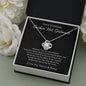 To My Stunning Smokin' Hot Soulmate | Love Knot Necklace (Black Card)