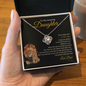 Love Knot Necklace | Amazing Daughter Gold This Old Lion
