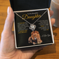 Proud to be Your Dad | Love Knot Necklace Black and Gold