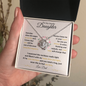 Lovely Daughter Someday from Dad | Love Knot Necklace