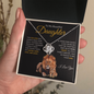 Proud to be Your Dad | Love Knot Necklace Black and Gold
