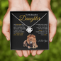 Proud to be Your Dad | Love Knot Necklace Black and Gold