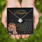 Daughter Never Forget that I Love You | Love Knot Necklace