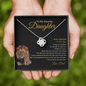 Love Knot Necklace | Amazing Daughter Gold This Old Lion