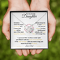 Lovely Daughter Someday from Dad | Love Knot Necklace