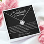 You Are Enough Soulmate | Love Knot Necklace Black Card