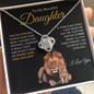 Proud to be Your Dad | Love Knot Necklace Black and Gold